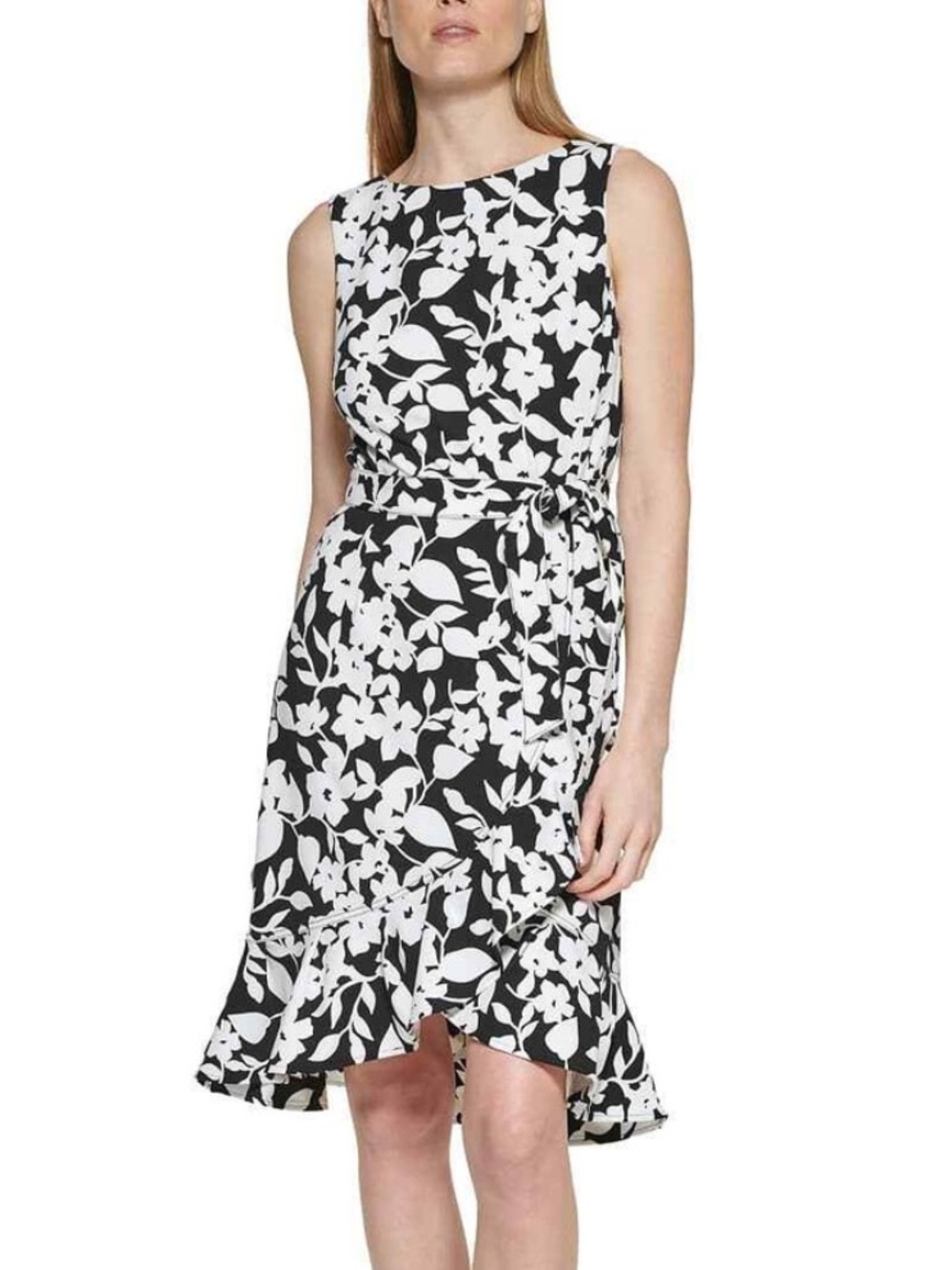Calvin Klein Black & White Dress Size 6